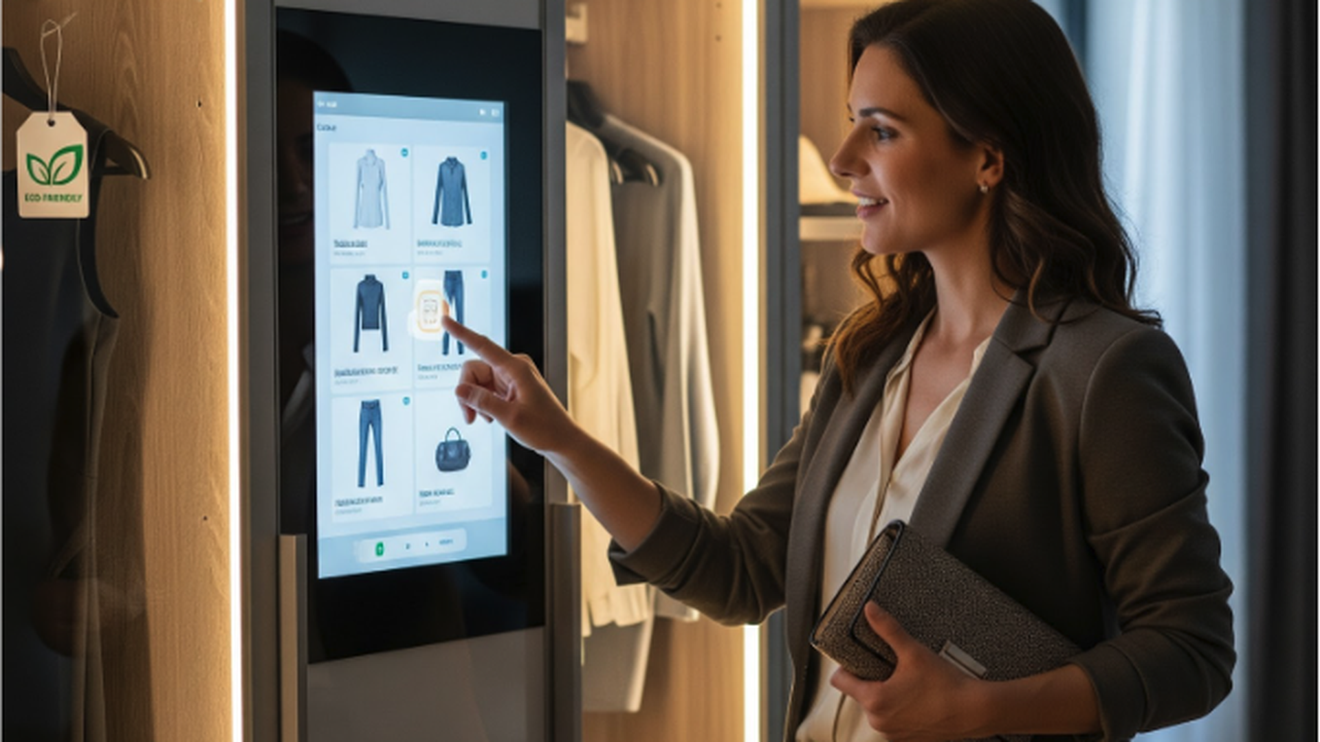 ClosetMonkey AI kiosk setup